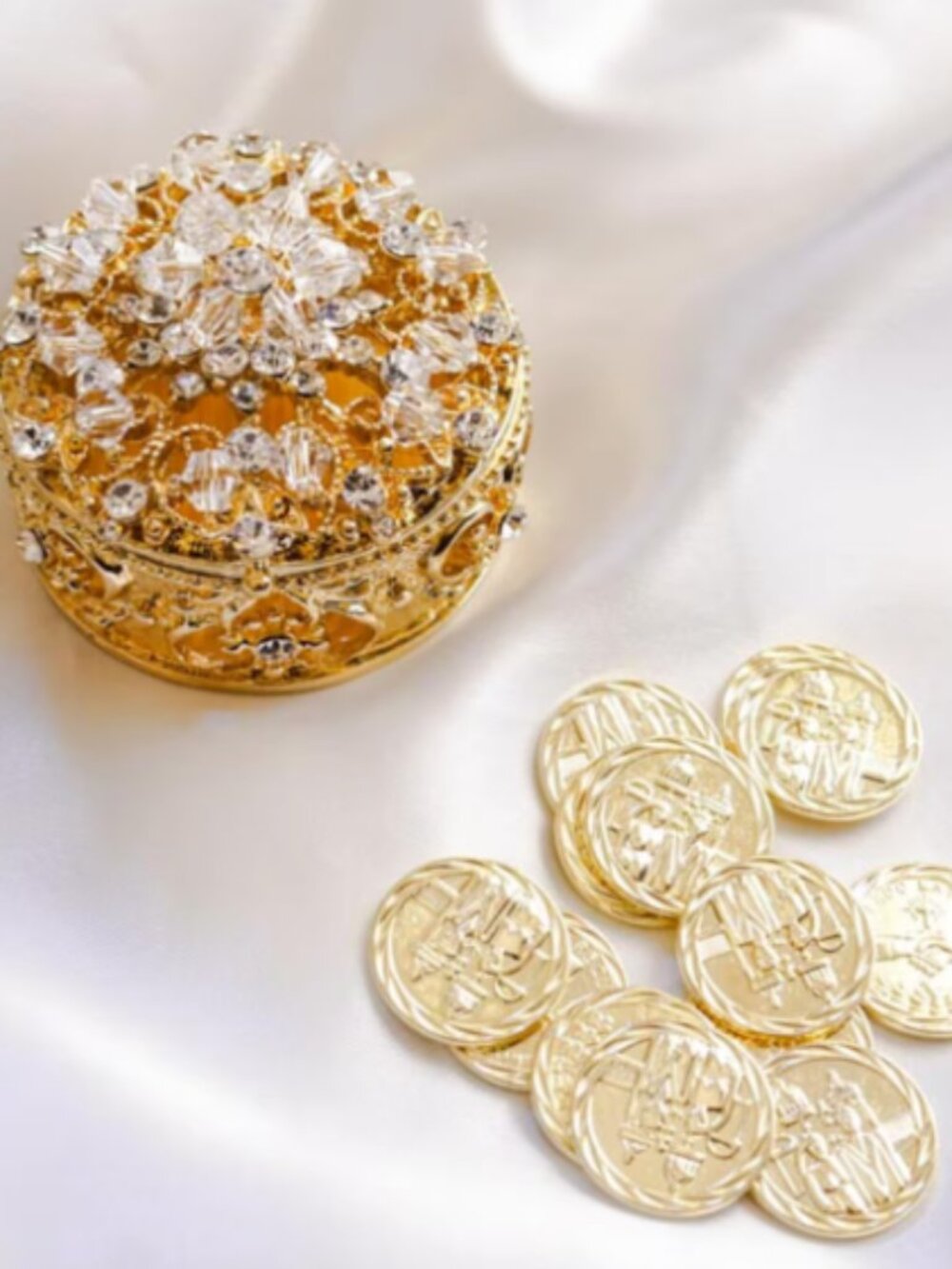 Wedding Arras Box Set - Gold Wedding Arras Coins